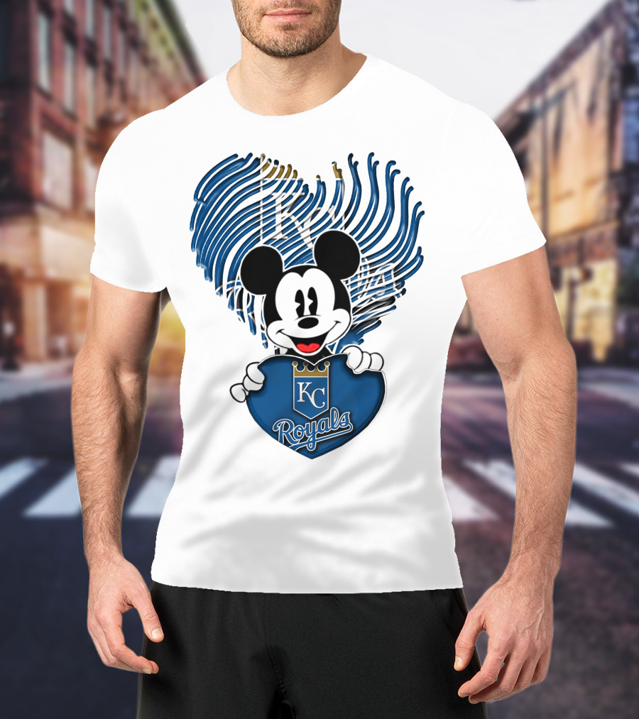 KC Royals Mickey Baseball T-Shirt