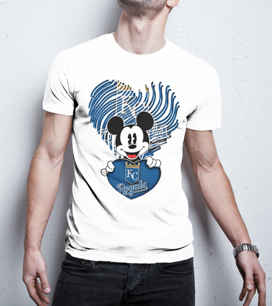 KC Royals Mickey Baseball T-Shirt