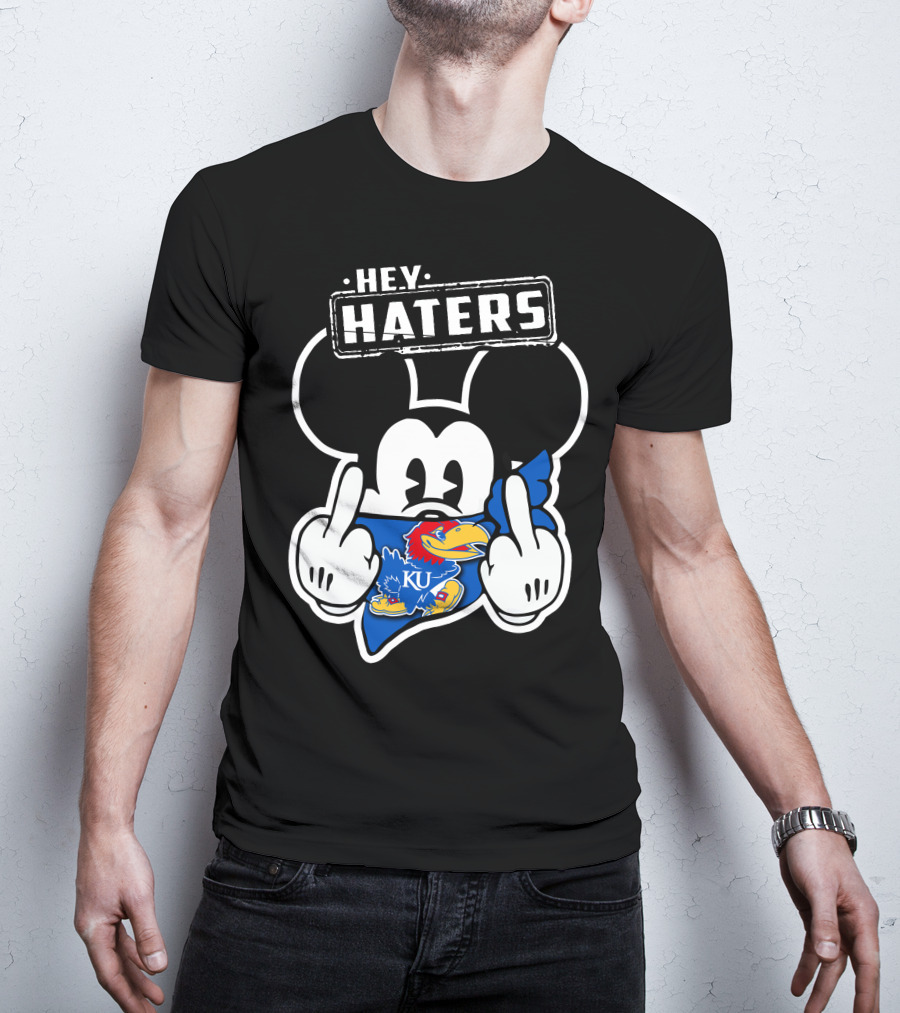 Hey Haters KU Kansas Jayhawks Mick T-Shirt