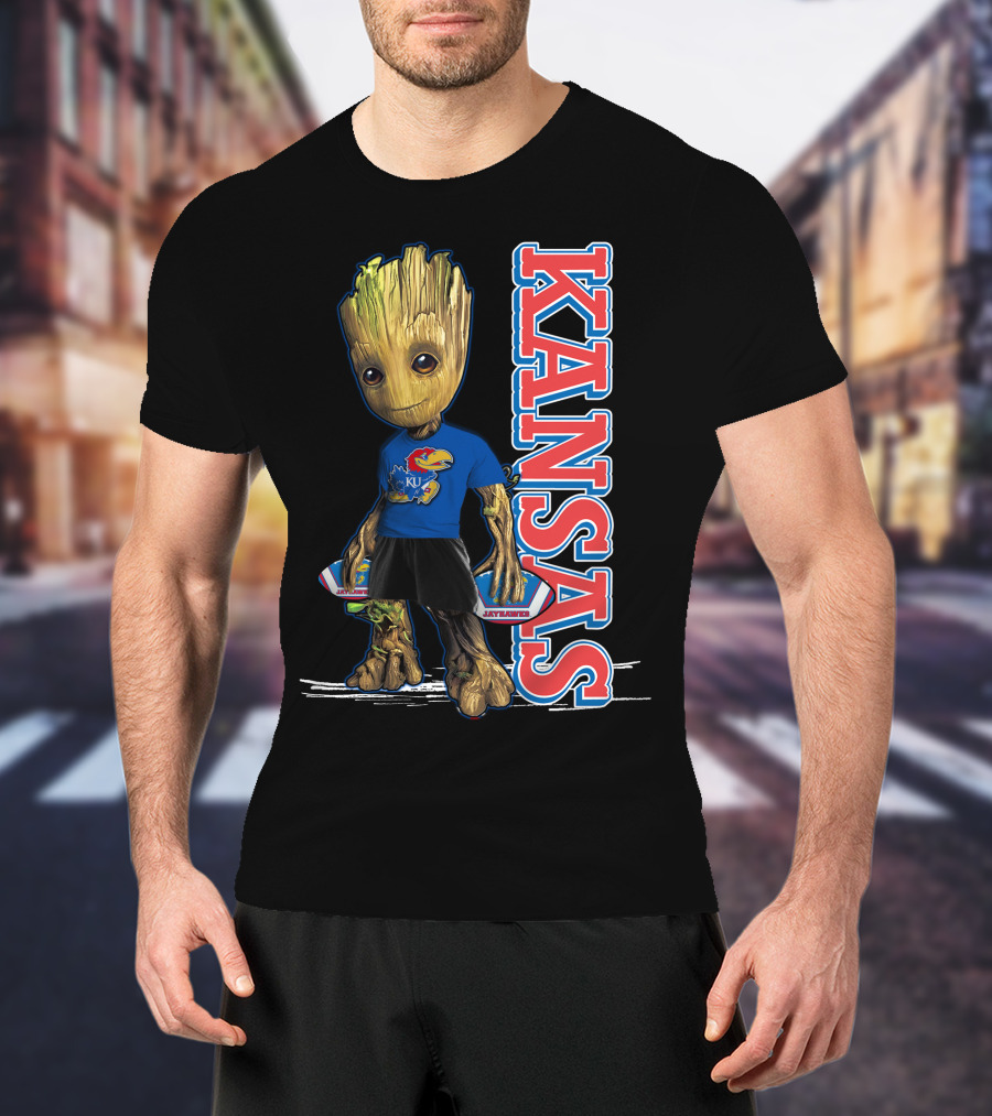 Groot Kansas Jayhawks KU Jayhawk Fan T-Shirt
