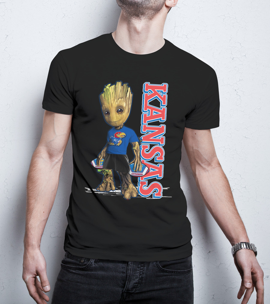 Groot Kansas Jayhawks KU Jayhawk Fan T-Shirt