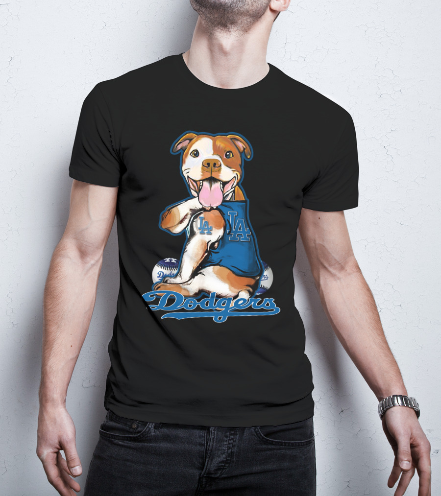 Pittbull LA Dodgers Baseball T-Shirt