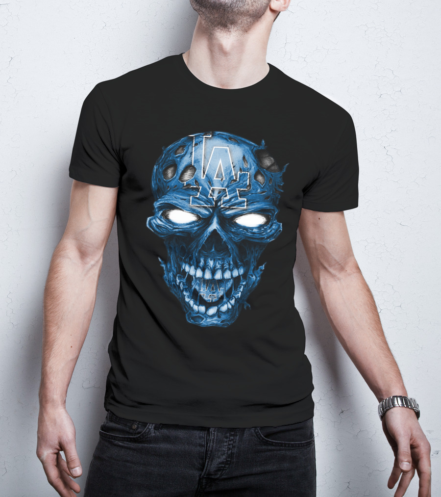 Los Angeles Dodgers Skull T-Shirt