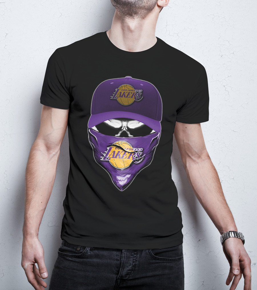 Los Angeles Lakers Skull Cap Bandana T-Shirt
