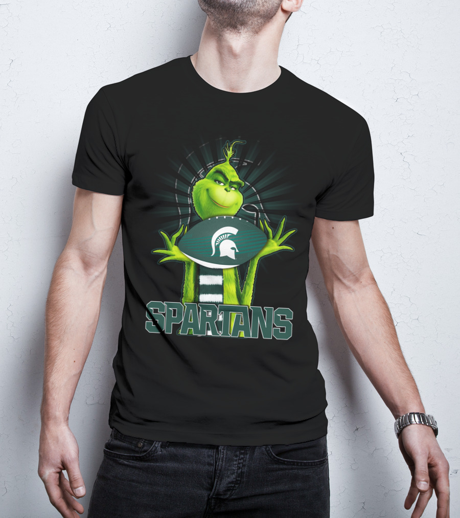 Grinch Spartans Football Michigan State T-Shirt