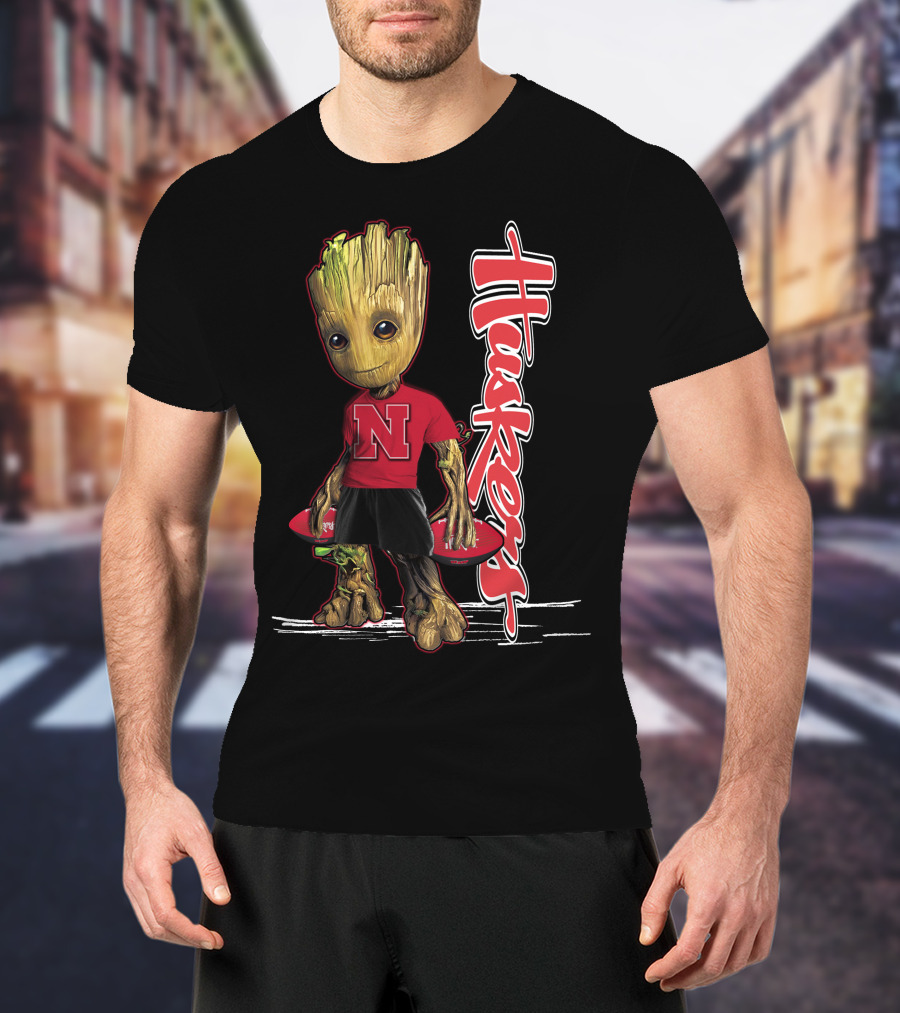 Groot Huskers Nebraska Cornhuskers N T-Shirt