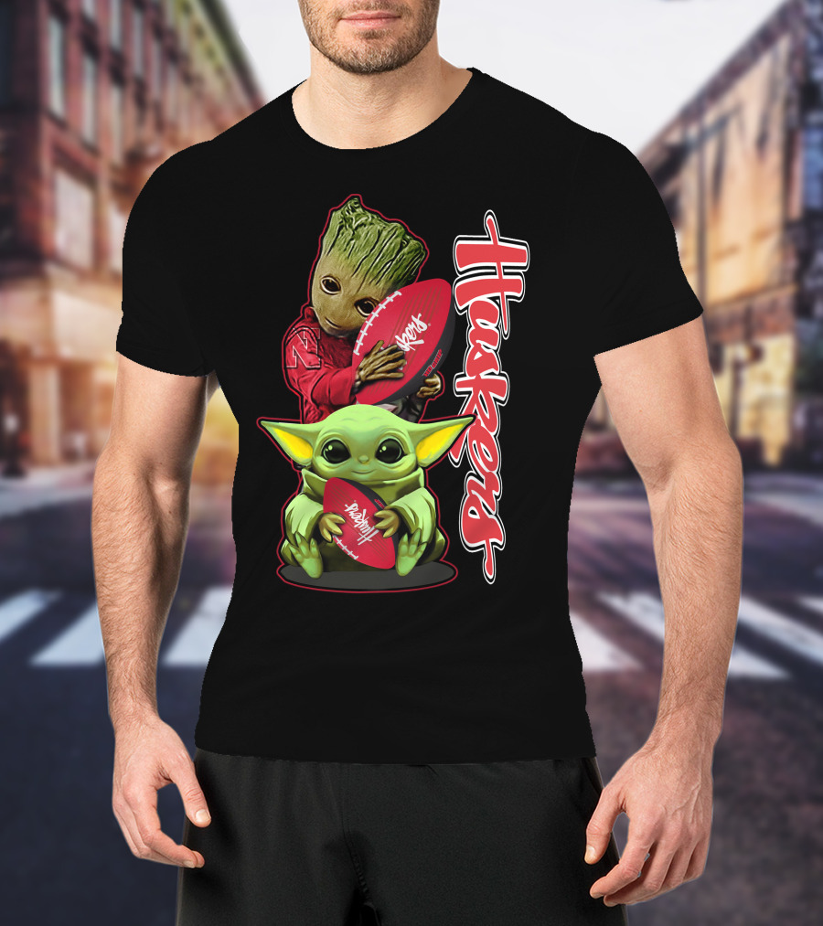 Grzd Nebraska Cornhuskers Huskers Football Baby Alien Tree Creature T-Shirt