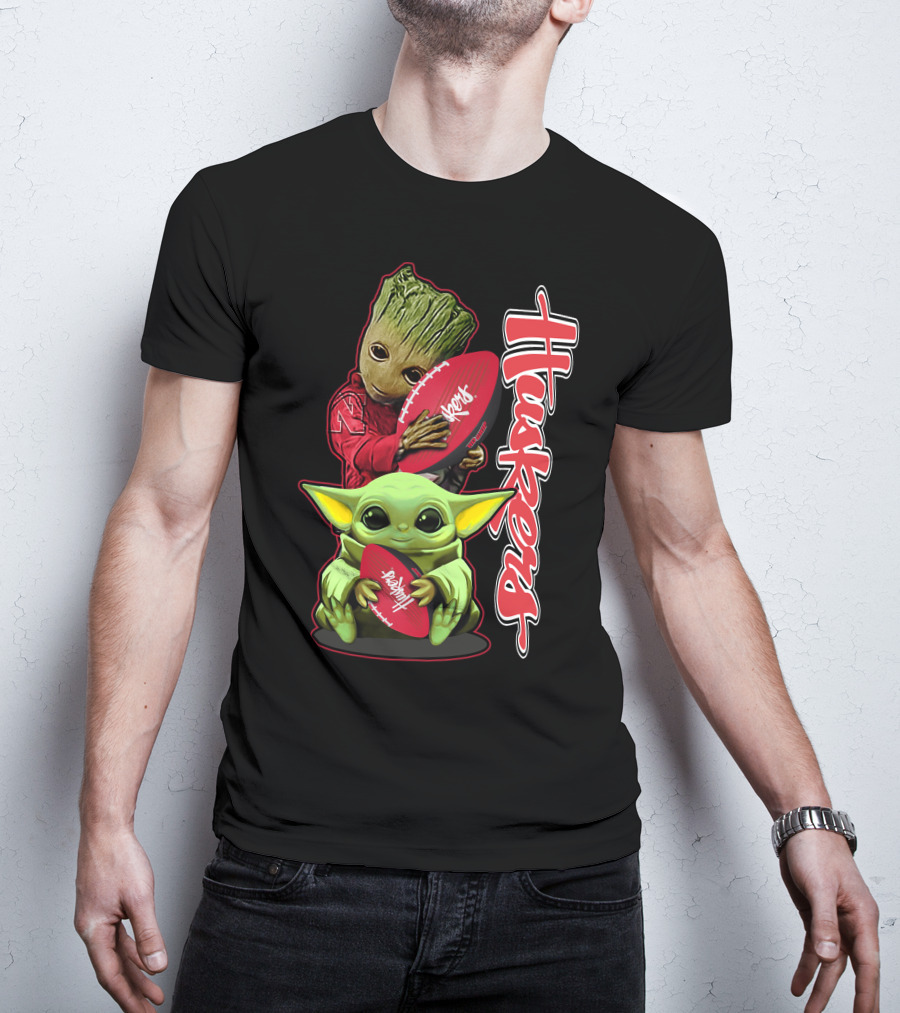 Grzd Nebraska Cornhuskers Huskers Football Baby Alien Tree Creature T-Shirt