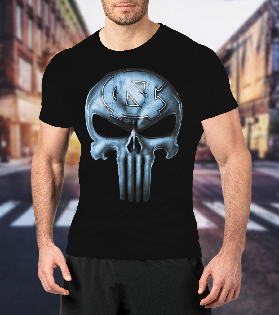 Skull Logo North Carolina Tar Heels T-Shirt