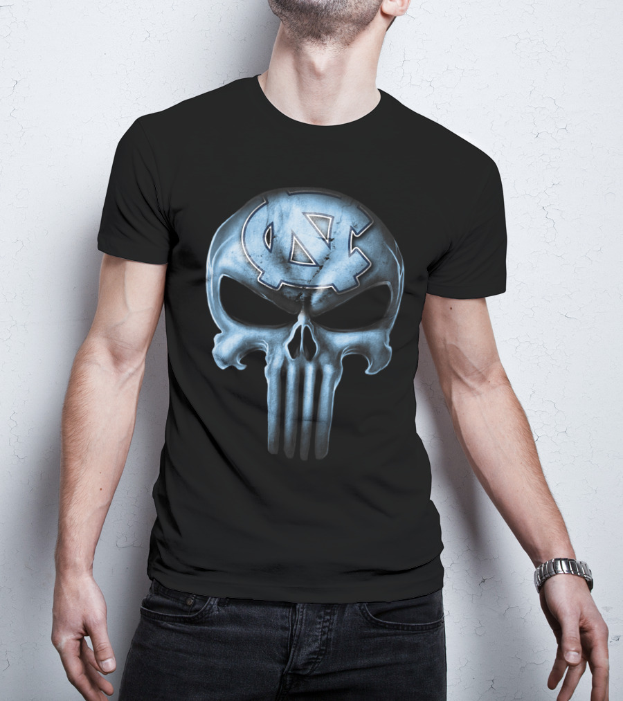 Skull Logo North Carolina Tar Heels T-Shirt
