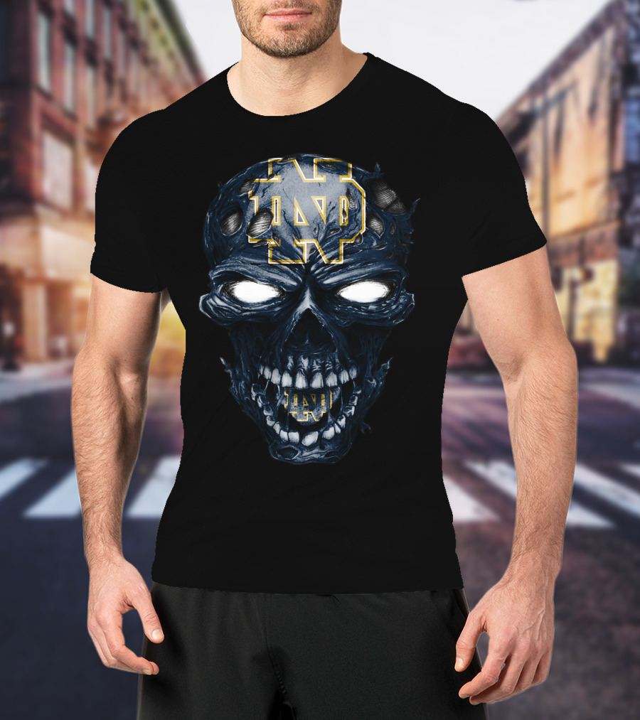 Skull ND Fighting Irish T-Shirt