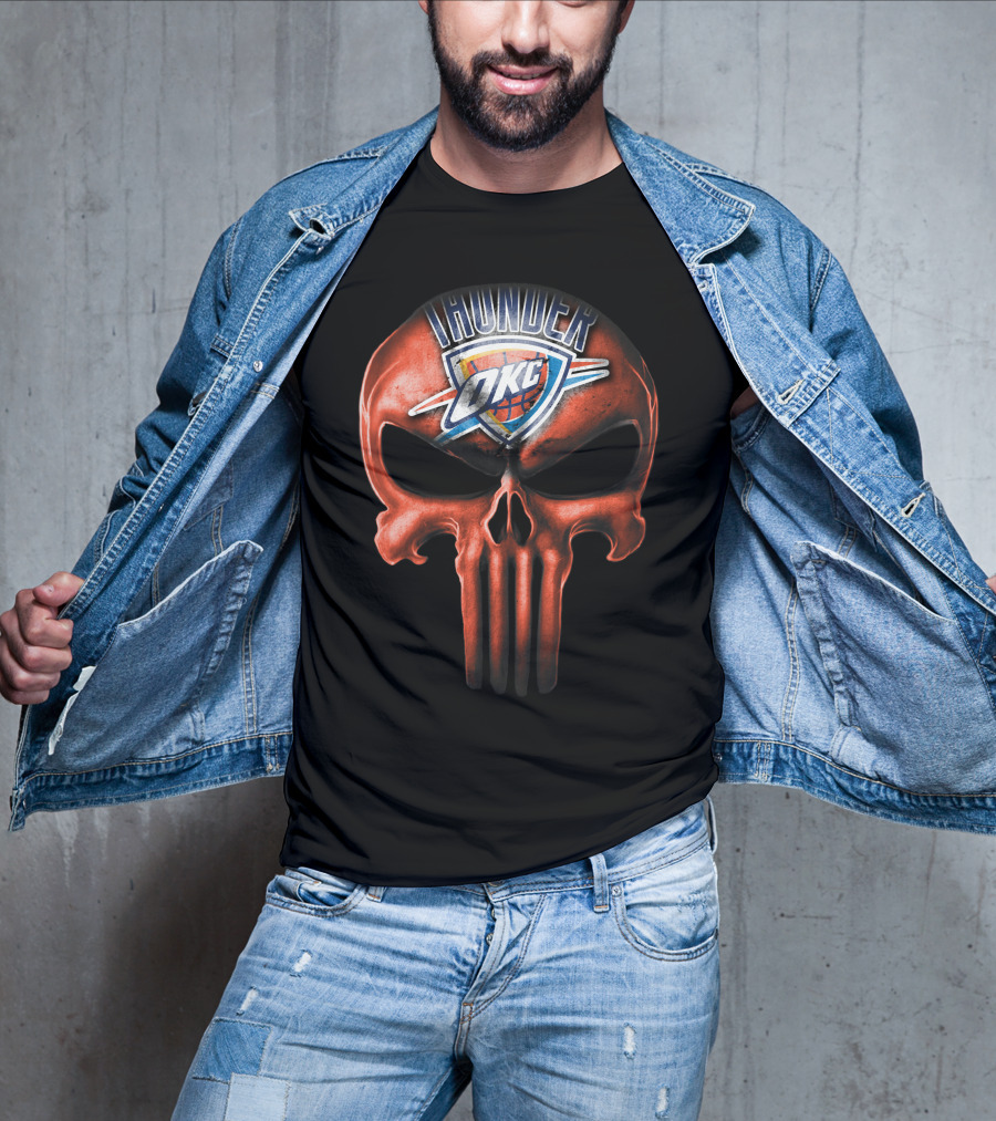 Oklahoma City Thunder Skull OKC T-Shirt