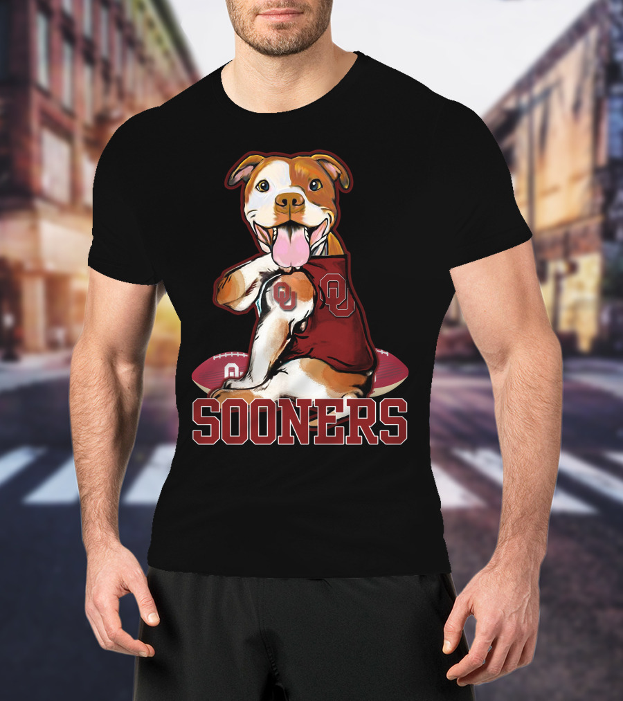 Pittbull OU Sooners Football Mascot T-Shirt