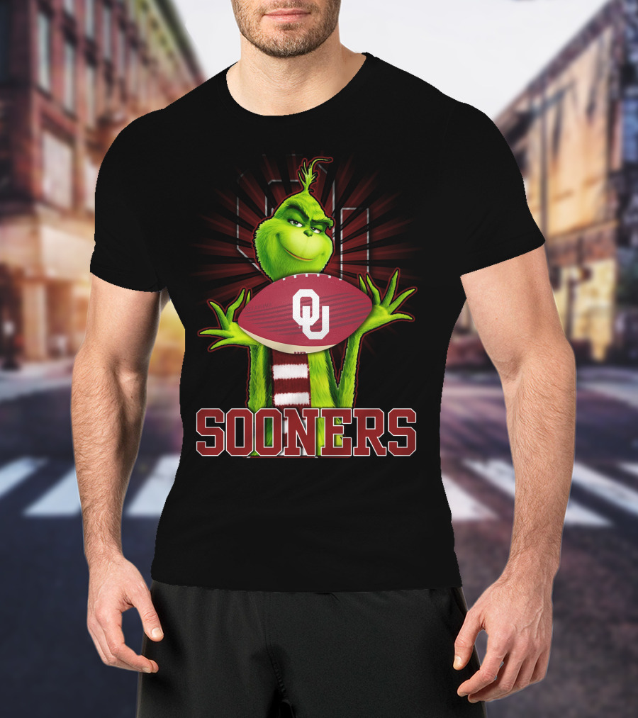 Grinch OU Sooners Football T-Shirt