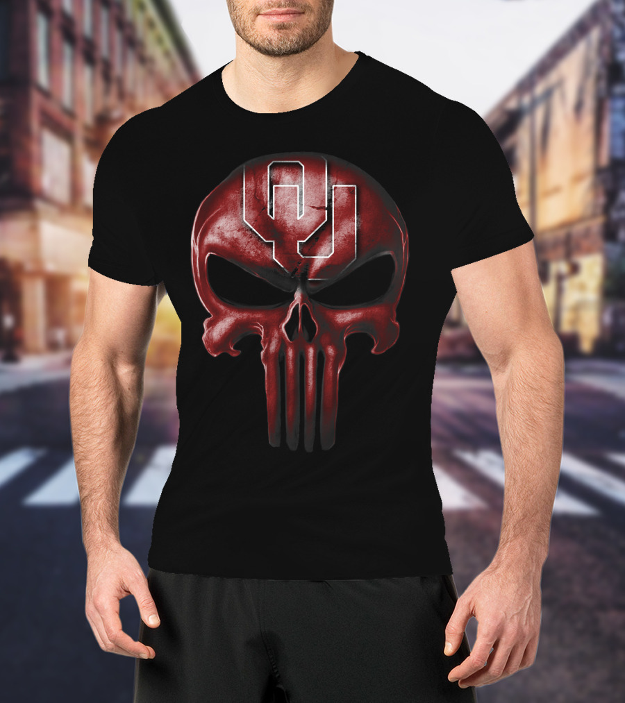 Skull OU Oklahoma Sooners T-Shirt