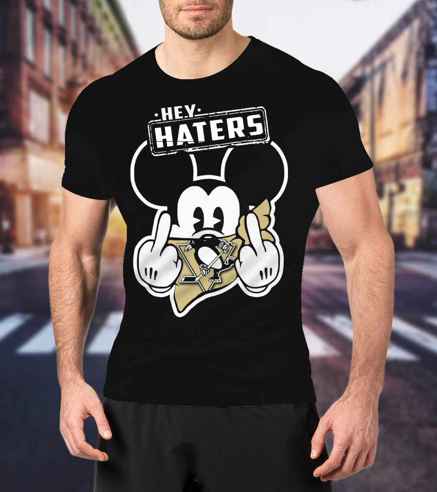 Hey Haters Mick Pittsburgh Penguins T-Shirt