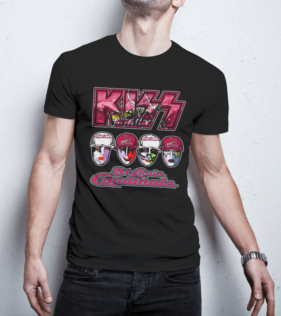 KISS Cardinals St. Louis Facepaint T-Shirt