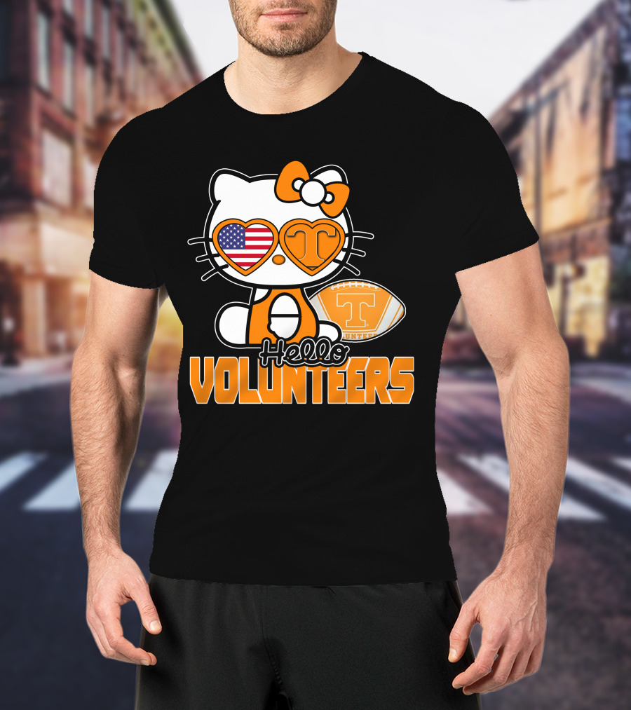 Hello Kitty Tennessee Volunteers Football USA T-Shirt
