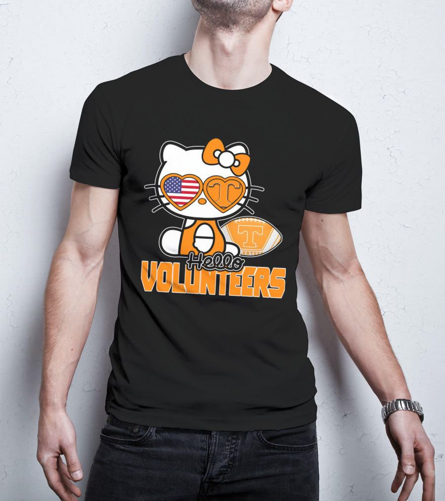 Hello Kitty Tennessee Volunteers Football USA T-Shirt