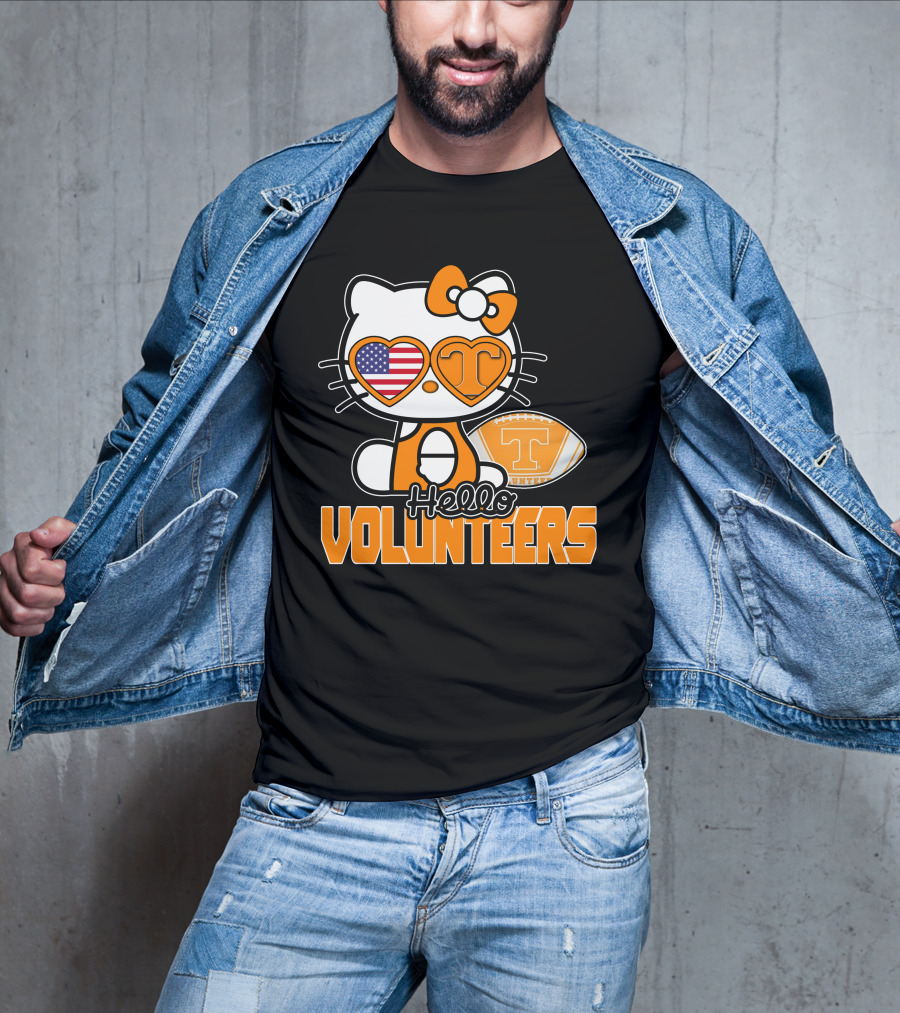 Hello Kitty Tennessee Volunteers Football USA T-Shirt