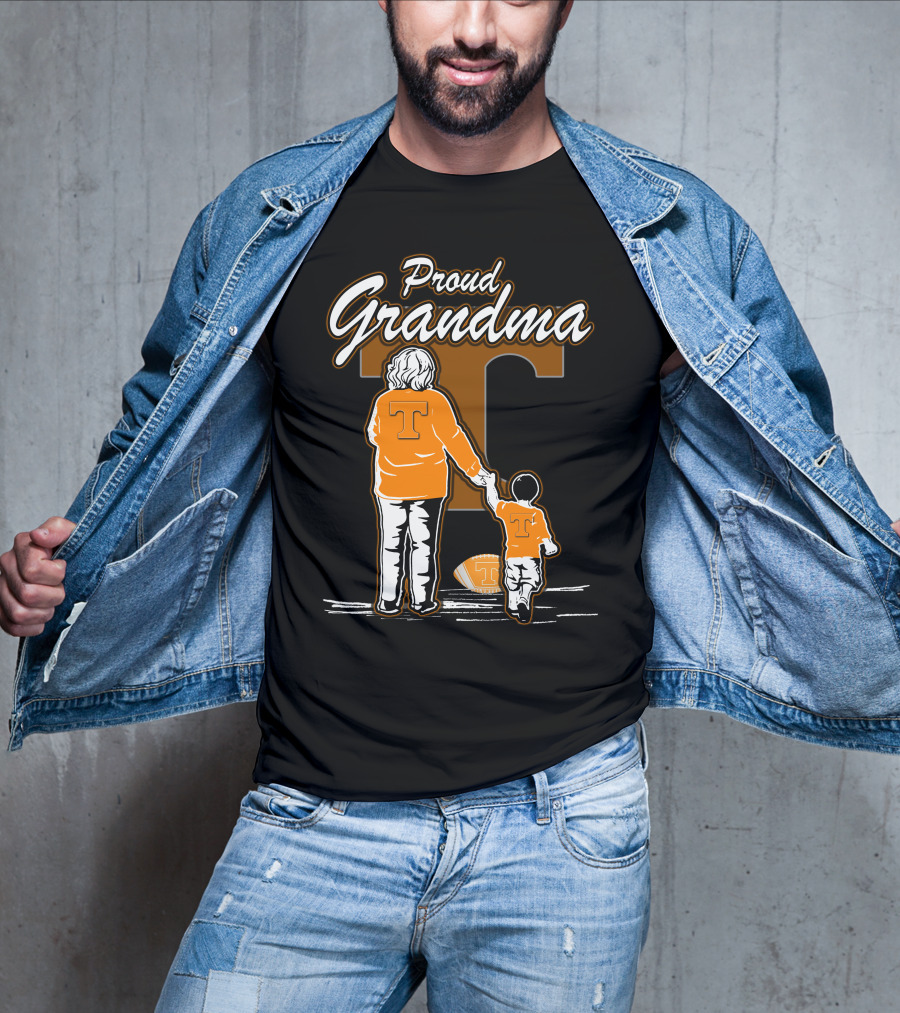 Proud Grandma Tennessee Volunteers Football T-Shirt