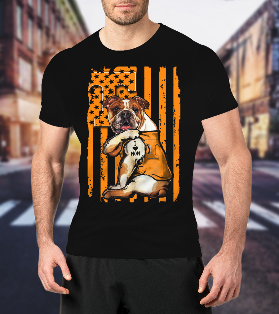 I ❤️ Mom Bulldog Tennessee Volunteers T-Shirt