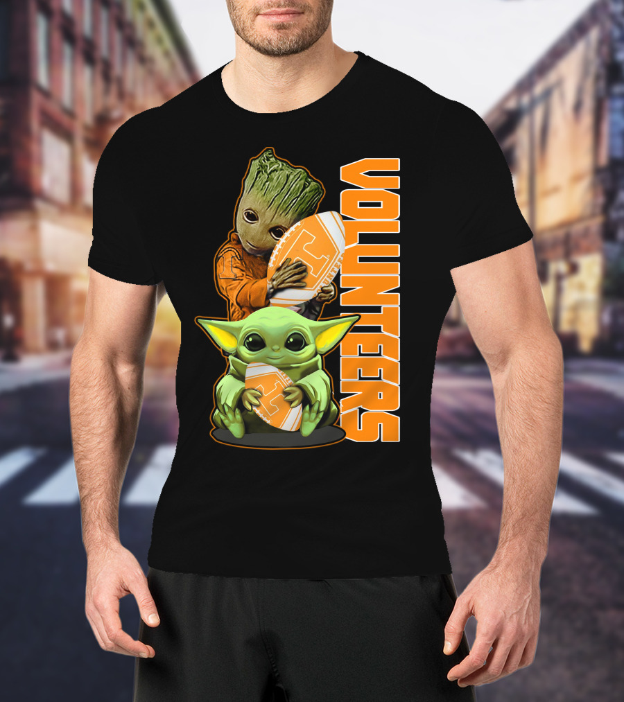 Grzd Volunteers Football Baby Alien Tree Character T-Shirt