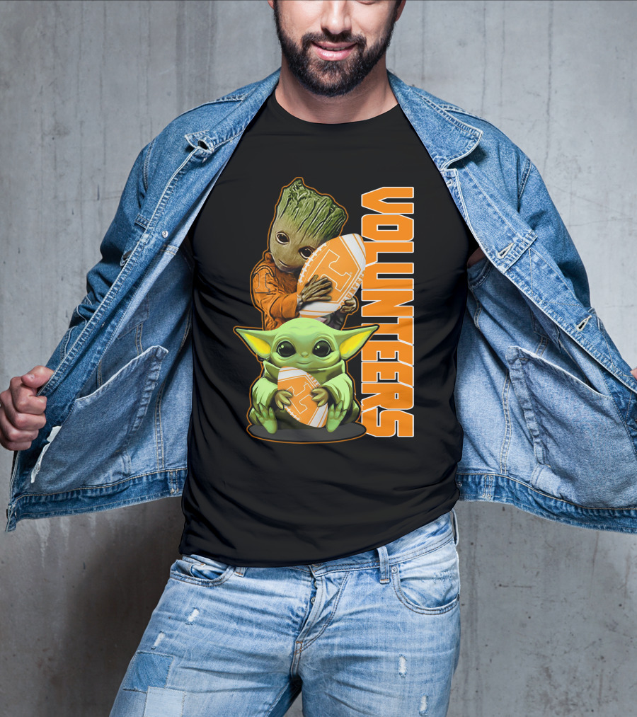 Grzd Volunteers Football Baby Alien Tree Character T-Shirt