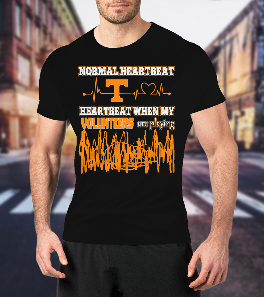 Normal Heartbeat Heartbeat When My Volunteers Are Playing T-Shirt
