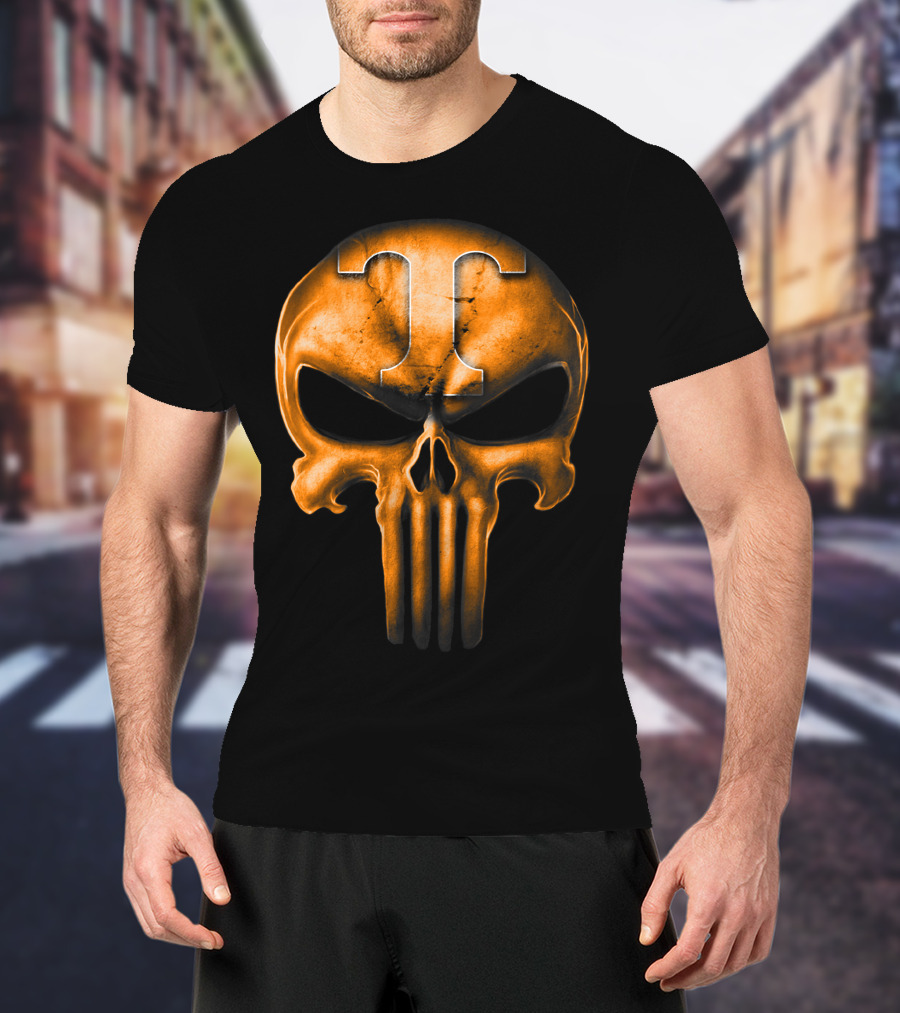 Skull T Logo Tennessee Volunteers T-Shirt
