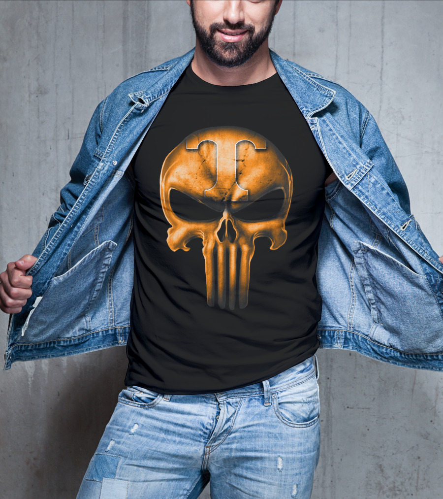 Skull T Logo Tennessee Volunteers T-Shirt