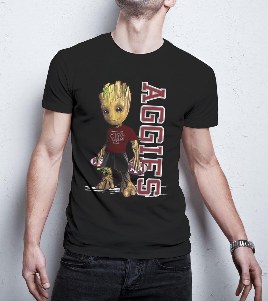 Groot Texas A&M Aggies Football Fan T-Shirt