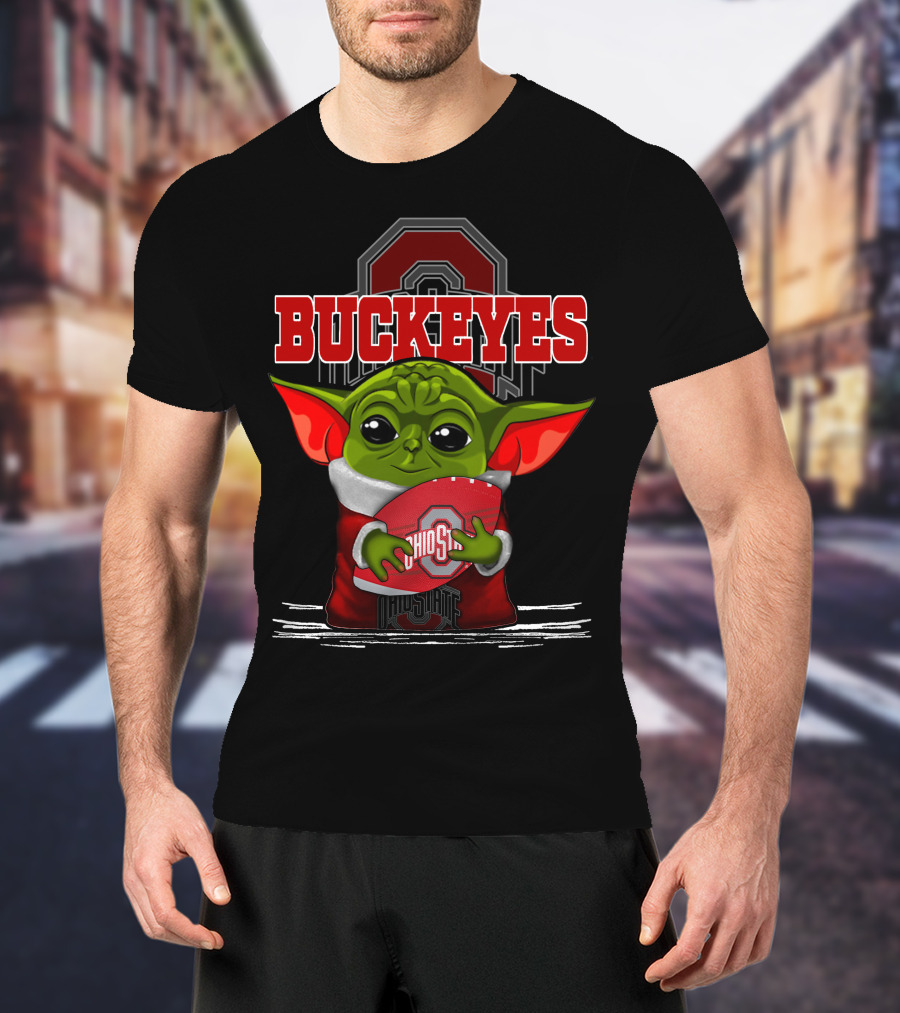 Ohio State Buckeyes Yoda Football Fan T-Shirt