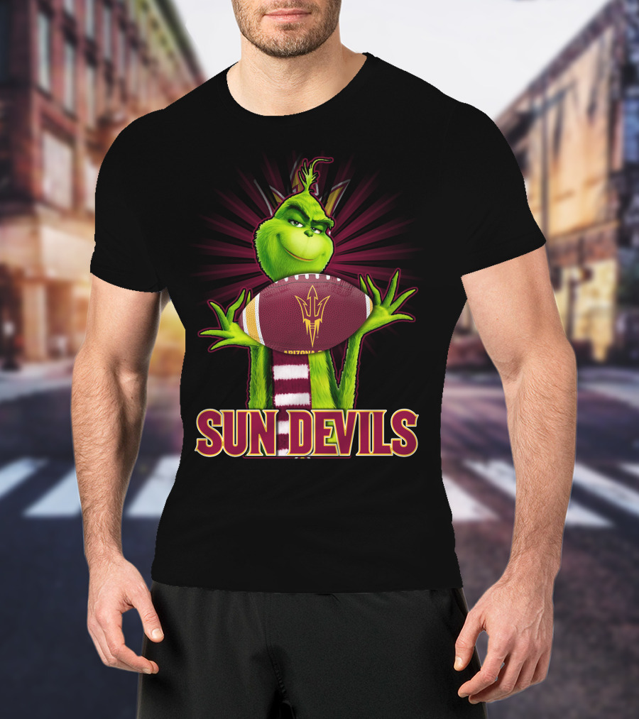Grinch Arizona State Sun Devils Football T-Shirt