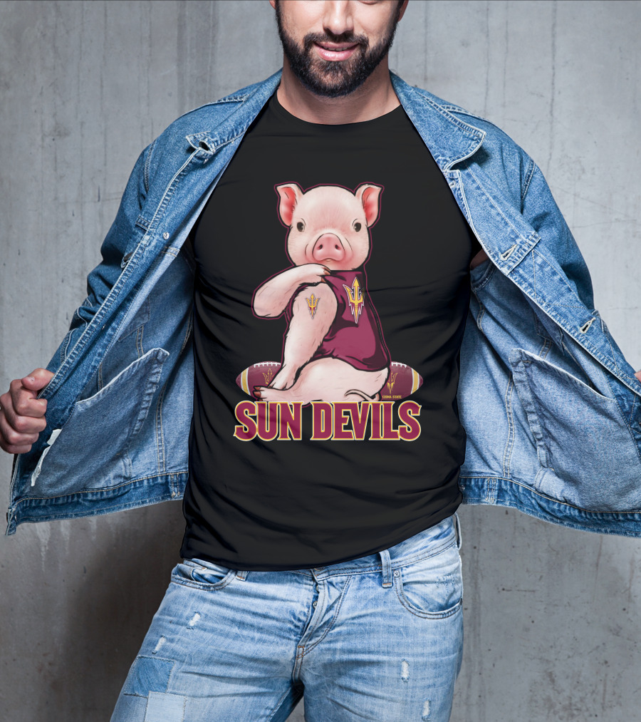 Pig Sun Devils Arizona State Football T-Shirt