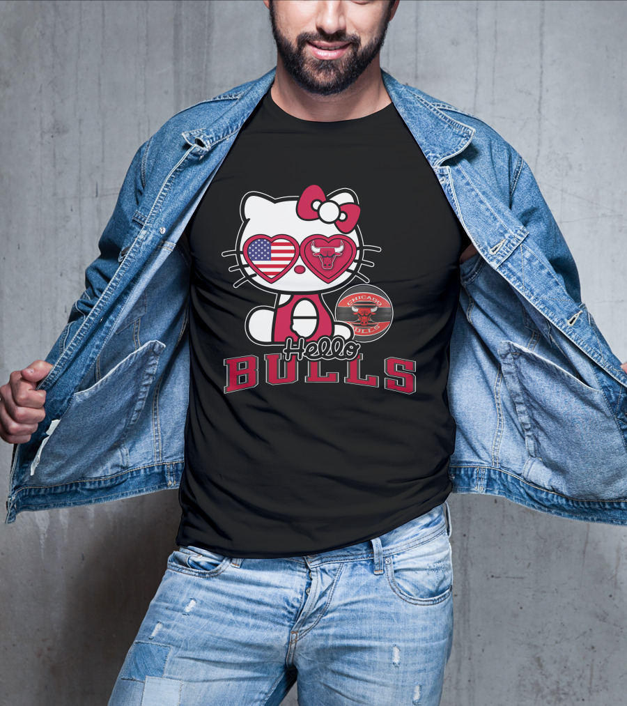 Hello Kitty Chicago Bulls USA Fan T-Shirt
