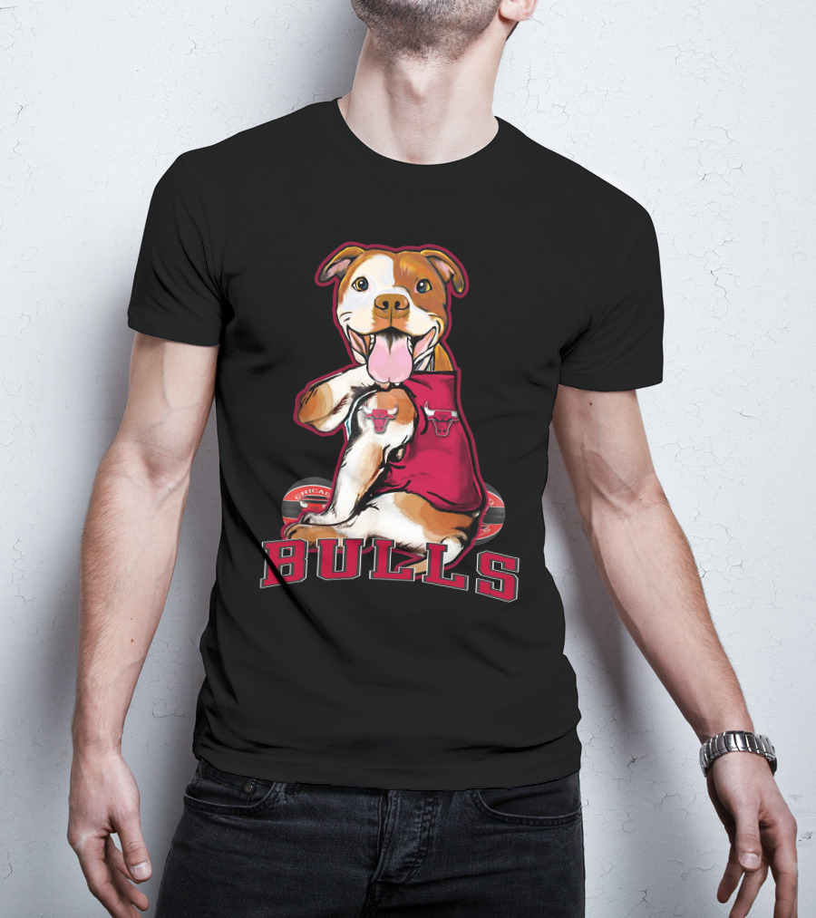 Pittbull Chicago Bulls Basketball Mascot T-Shirt