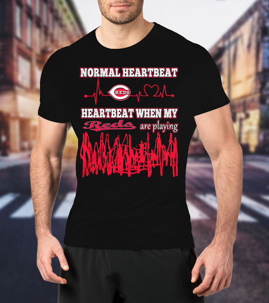 Normal Heartbeat Reds Heartbeat When My Reds Are Playing T-Shirt