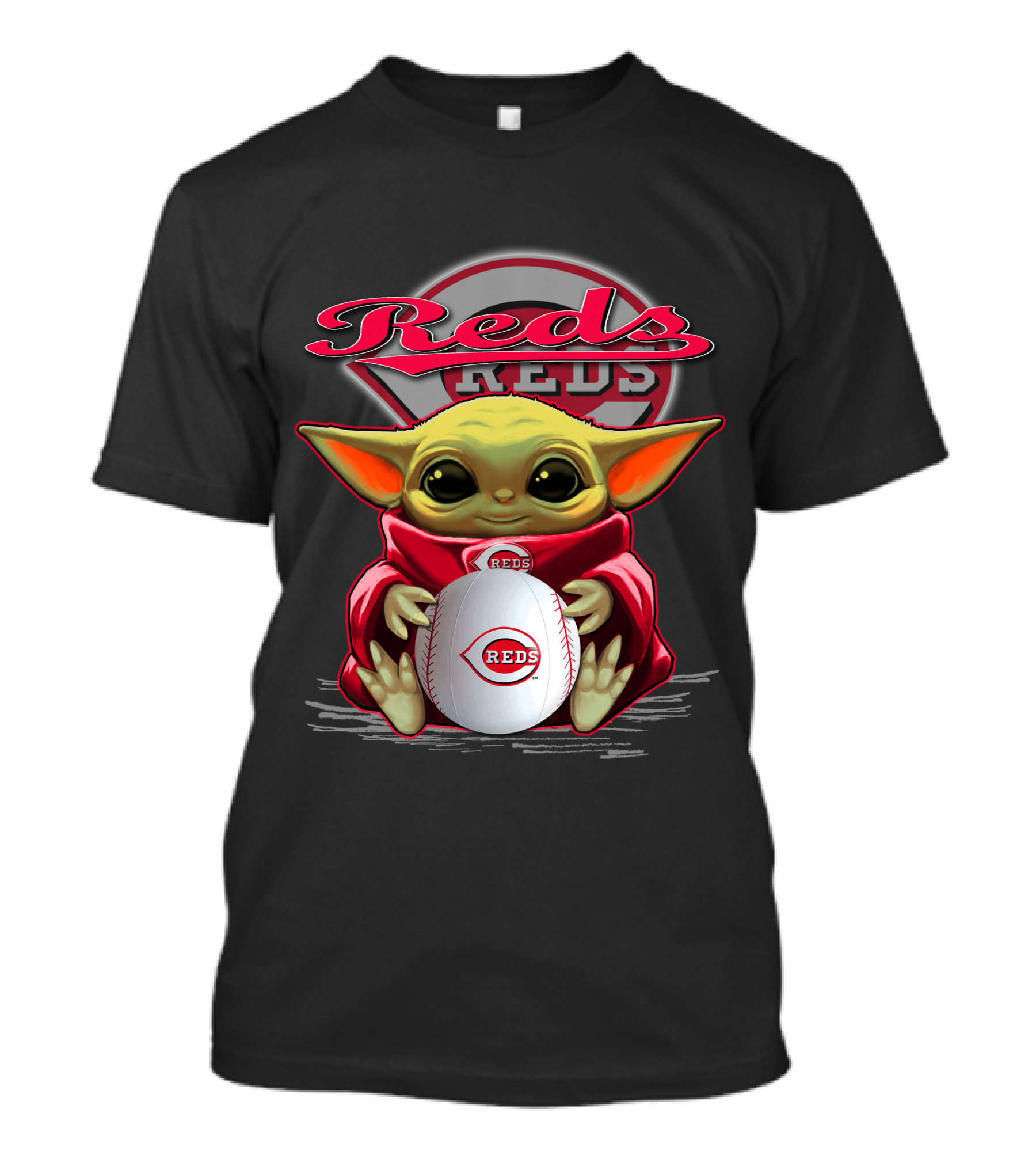 Cincinnati Reds Yoda Baseball Character T-Shirt