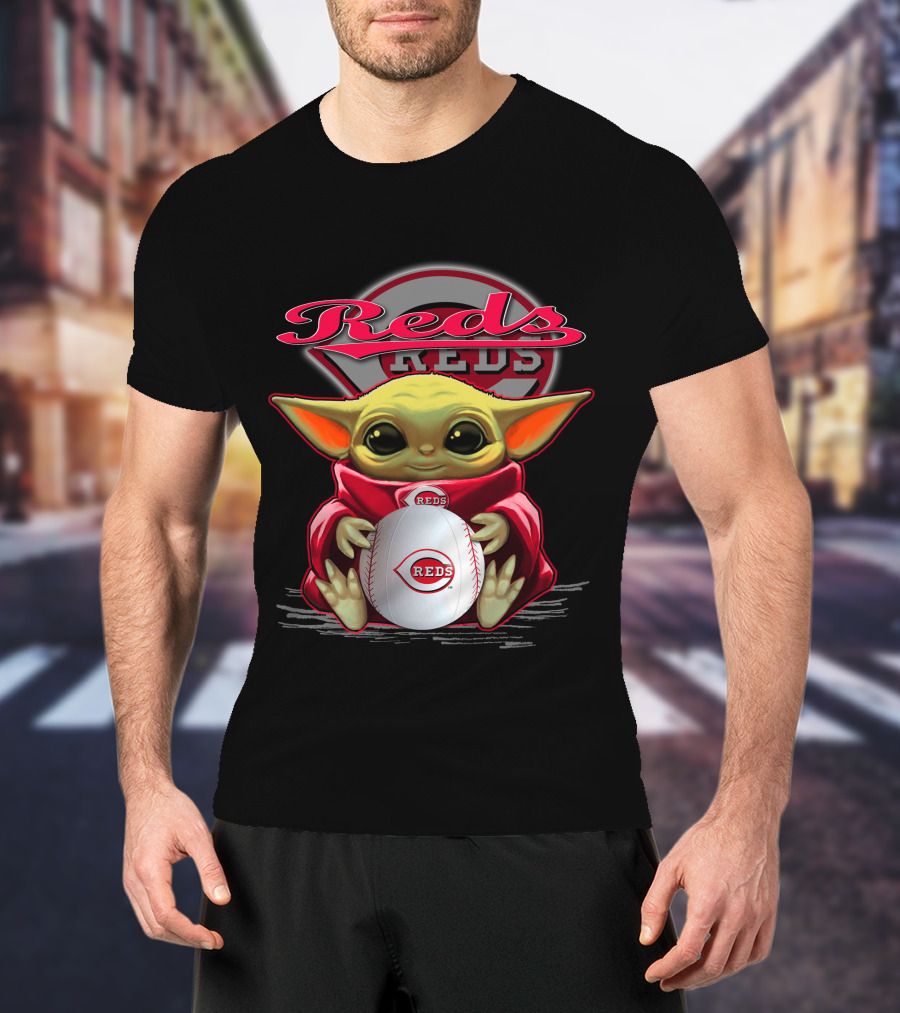 Cincinnati Reds Yoda Baseball Character T-Shirt