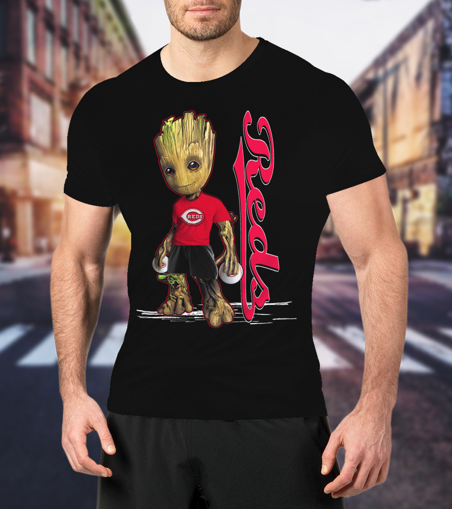 Groot Reds Cincinnati Baseball Fans T-Shirt