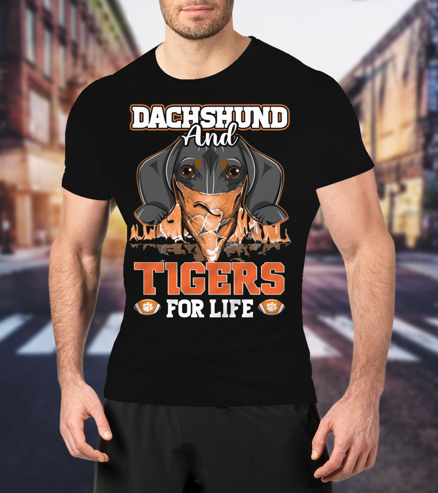Dachshund And Tigers For Life T-Shirt