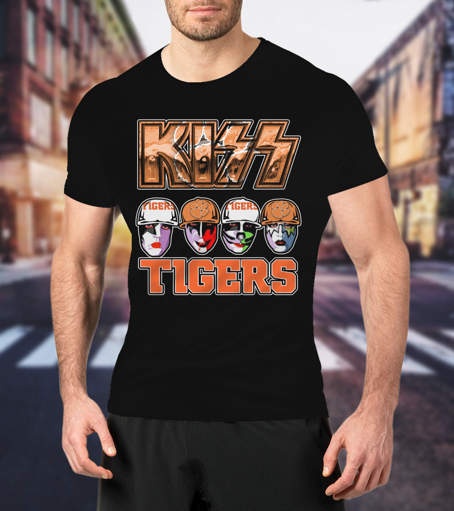 KISS Clemson Tigers Face Paint Iconic T-Shirt