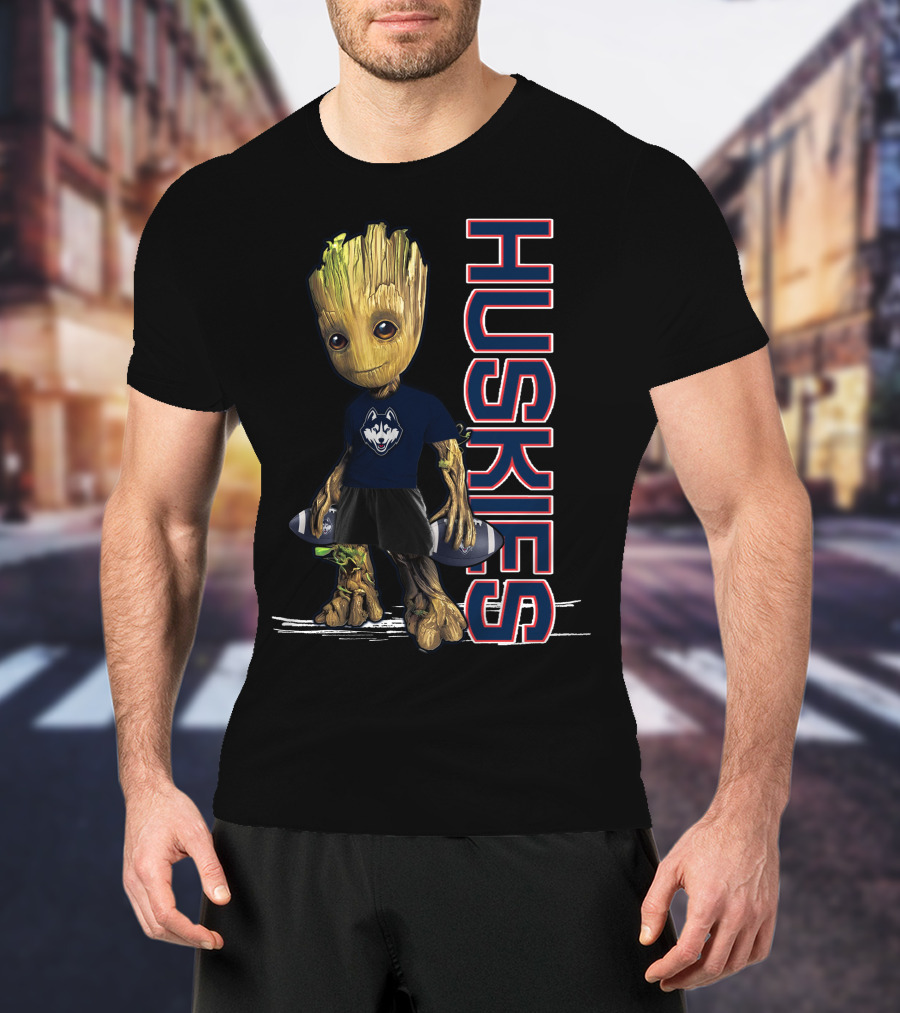 Groot Huskies UConn Football Fan T-Shirt