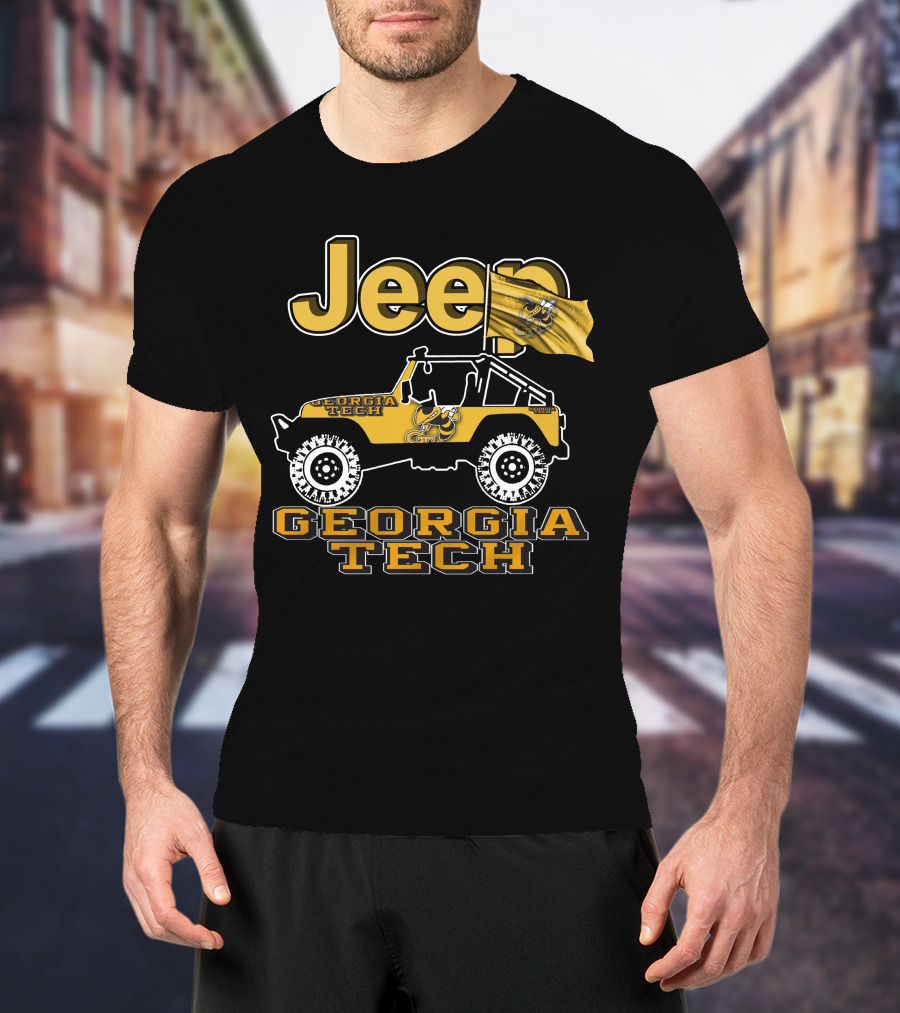 Jeep Georgia Tech Yellow Jackets Georgia Tech Jeep T-Shirt