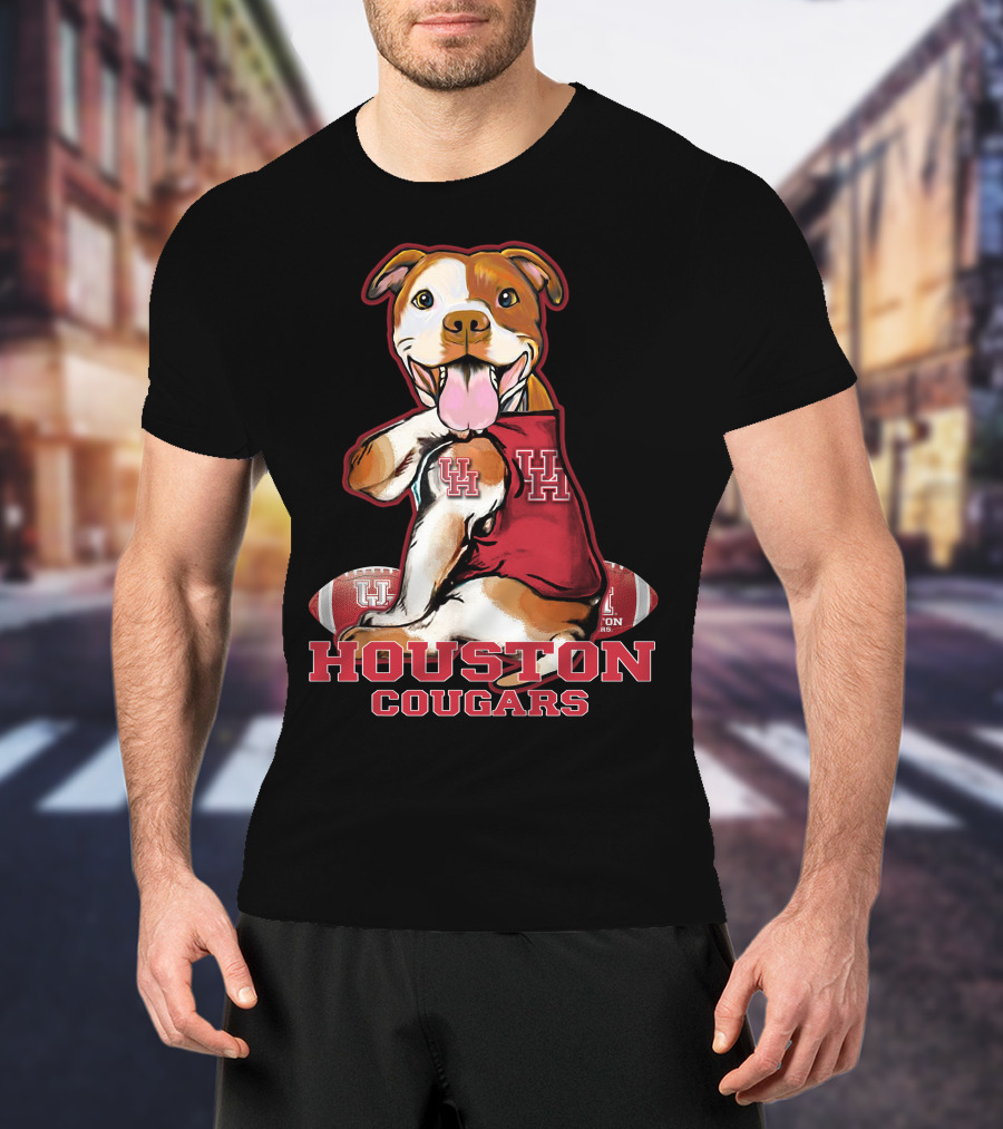 Houston Cougars UH Pittbull Football T-Shirt