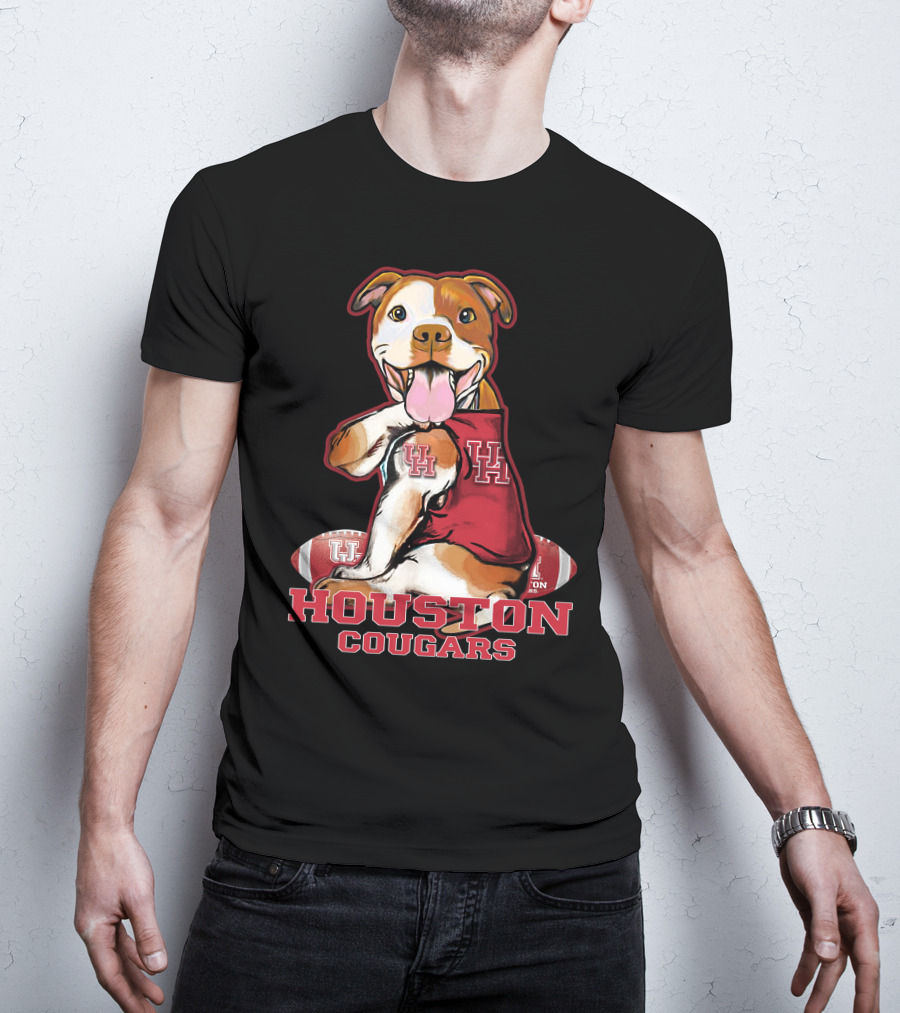 Houston Cougars UH Pittbull Football T-Shirt