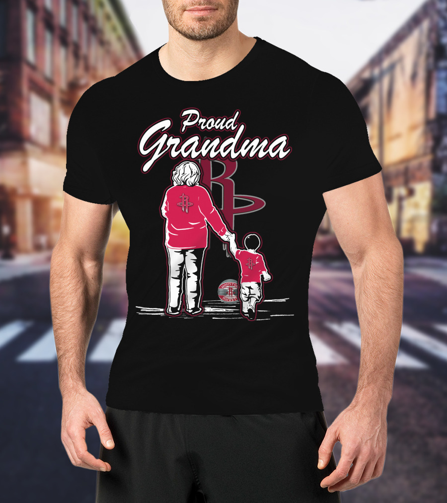 Proud Grandma Houston Rockets Family Fan T-Shirt