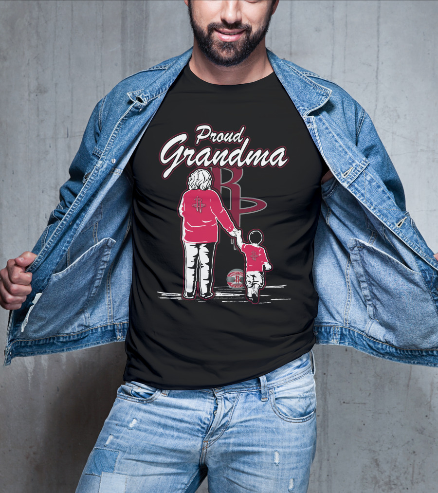 Proud Grandma Houston Rockets Family Fan T-Shirt