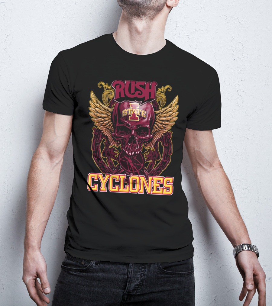 Rush Iowa State Cyclones Skull Wings T-Shirt